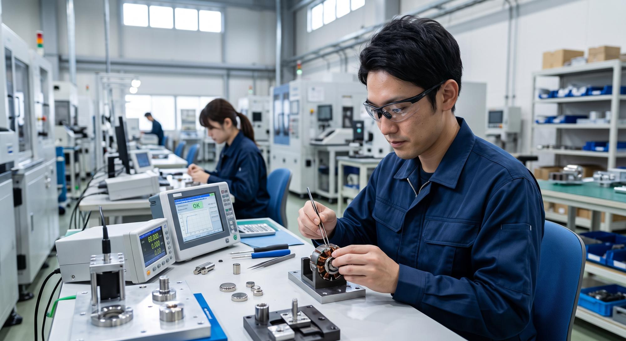 世界最先端の技術を支える素材メーカーで製品組立