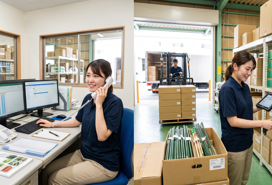 営業事務及び生産管理事務