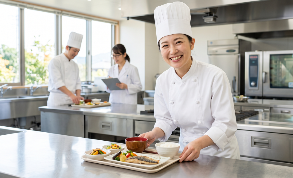 病院の調理師/残業なし/年間休日125日
