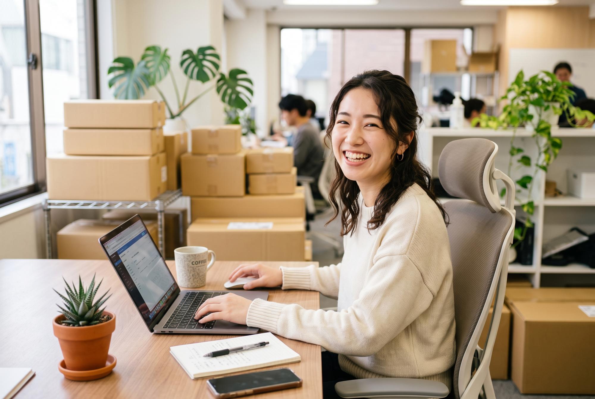 アパレル商品の経理＆出荷補助業務。残業ほぼなしでプライベート充実！