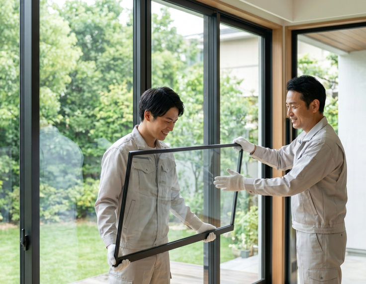 未経験歓迎！窓・ドアの配送・取付アシスタント募集／残業少なめ／資格取得支援あり