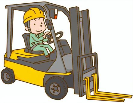 工場内での資材の分別業務