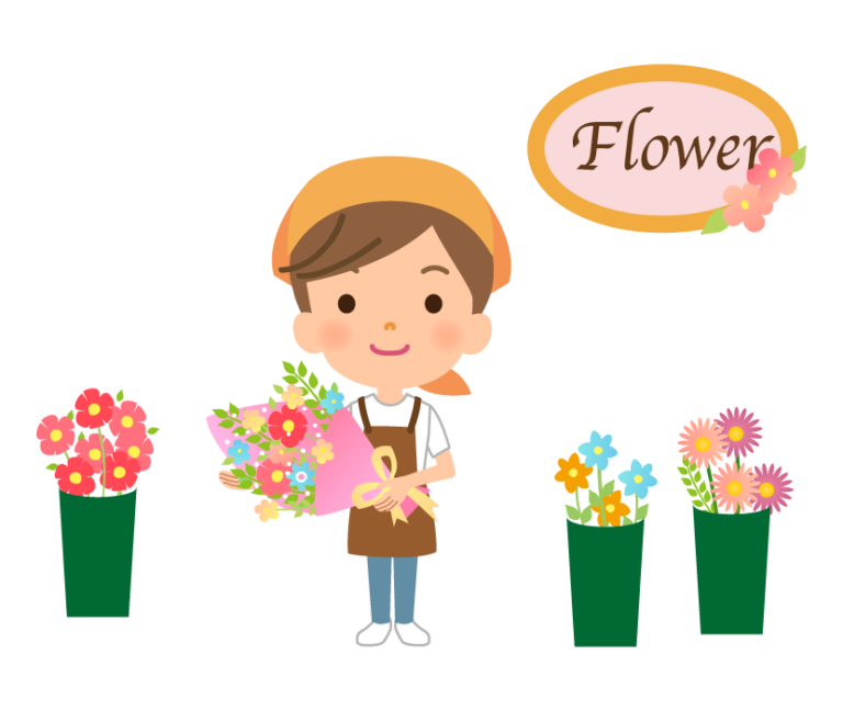 お花屋さんでの商品制作や販売、接客